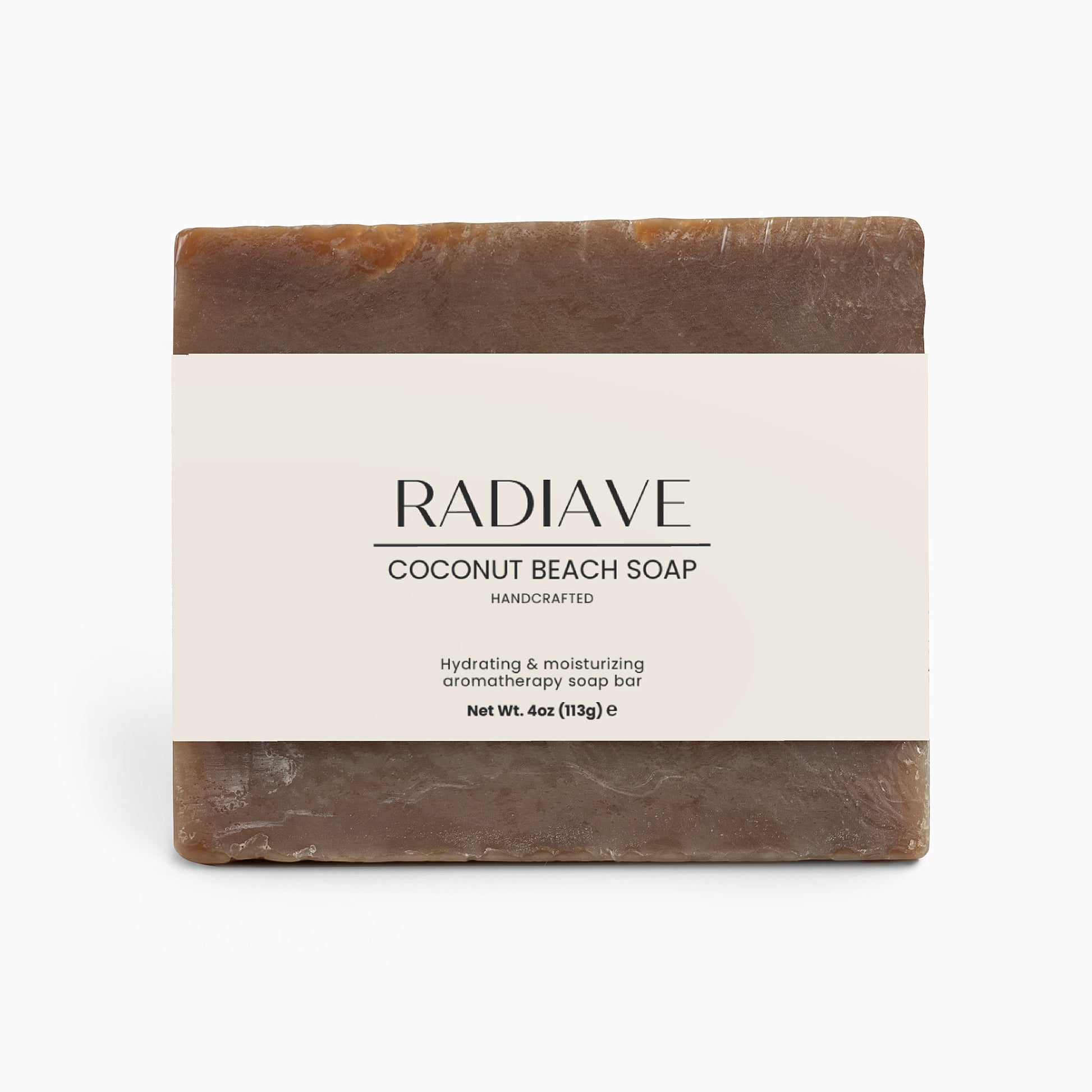 Radiave Coconut Beach Soap on a white background